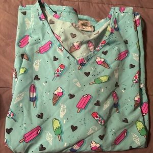 Ice Cream Scrub Top